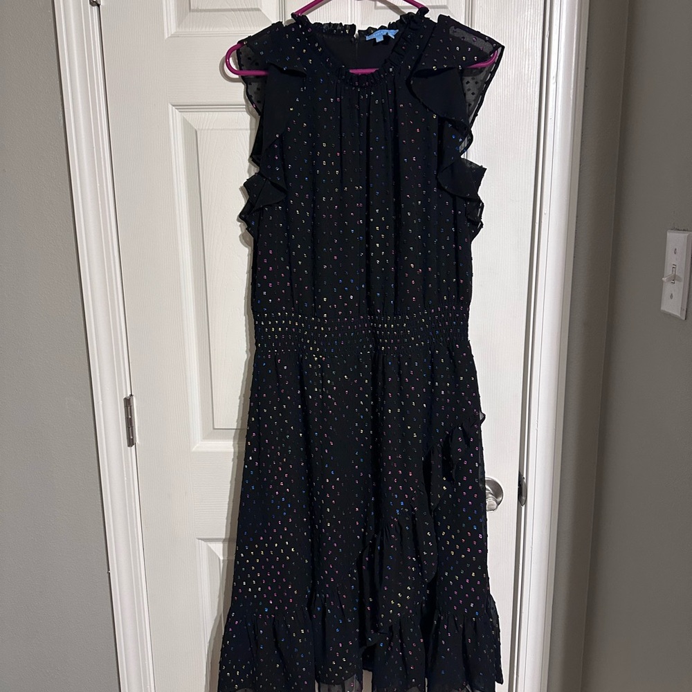 Draper James Black Dress with Colorful Accents